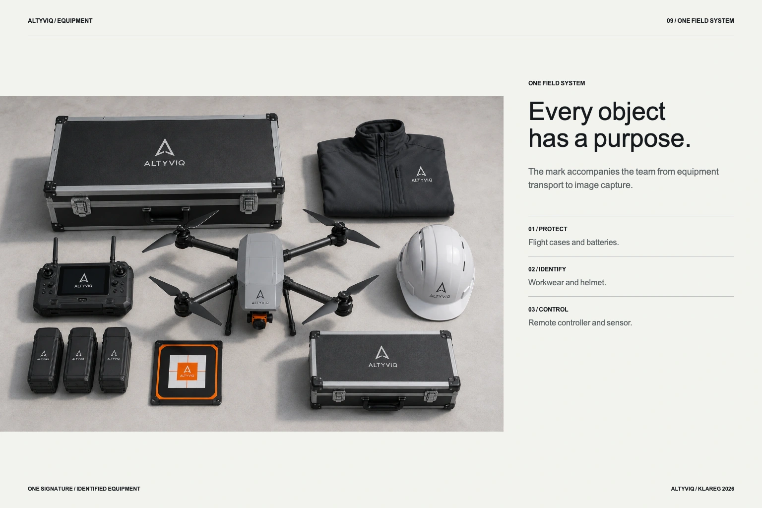 ALTYVIQ field equipment identified by the brand’s visual codes.